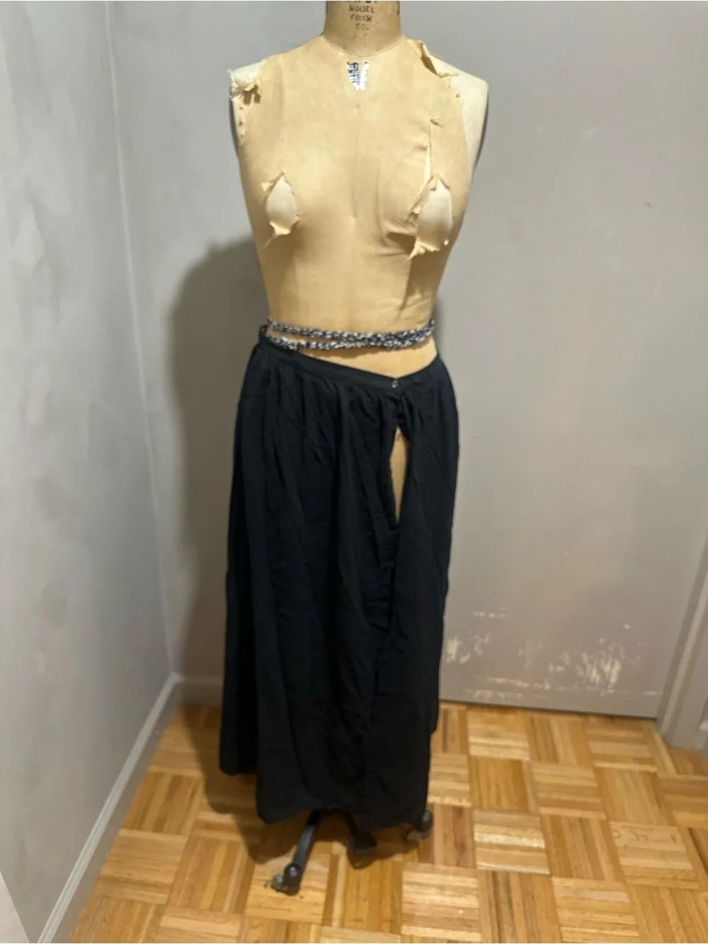 J.โCrew Black Maxi Skirt with thigh high Slit